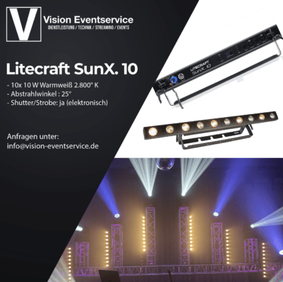 Litecraft SunX.10 LED Bar Vision Eventservice