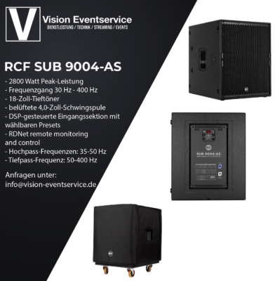 RCF SUB 9004-AS Vision Eventservice